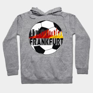 Distressed Grunge Frankfurt Germany football soccer Hoodie